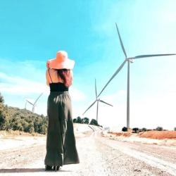 Ngất ngây với vẻ đẹp của 3 cánh đồng quạt gió Bình Thuận.