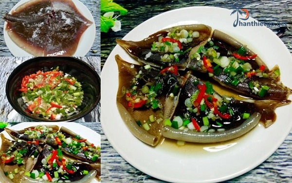 Cá Lồi xối mỡ cuốn bánh tráng Phan Thiết